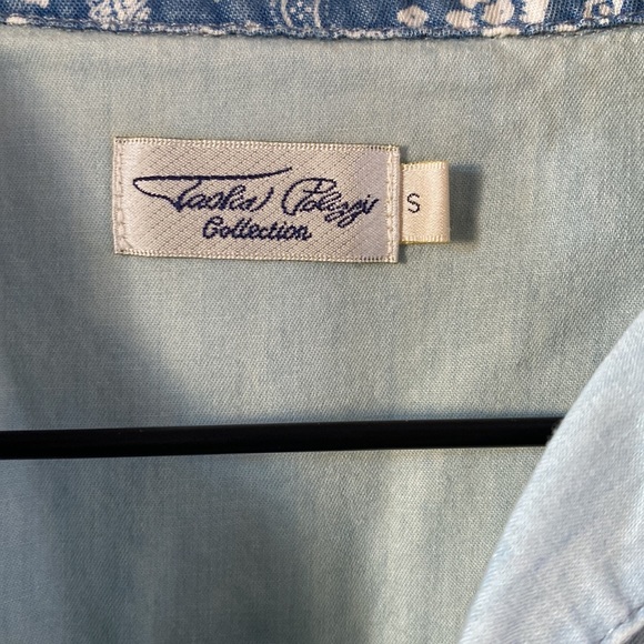 Tasha Polizzi Brentwood Shirt - Chambray - Pearl Button Snaps - SZ S NEW - Picture 3 of 9